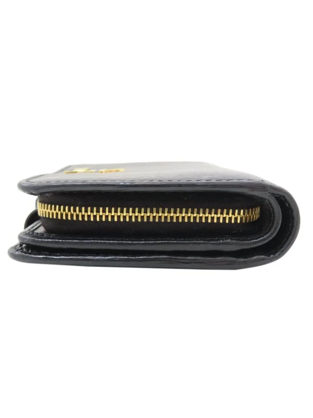 Prada Logo Bifold Wallet with Coin Pocket Saffiano